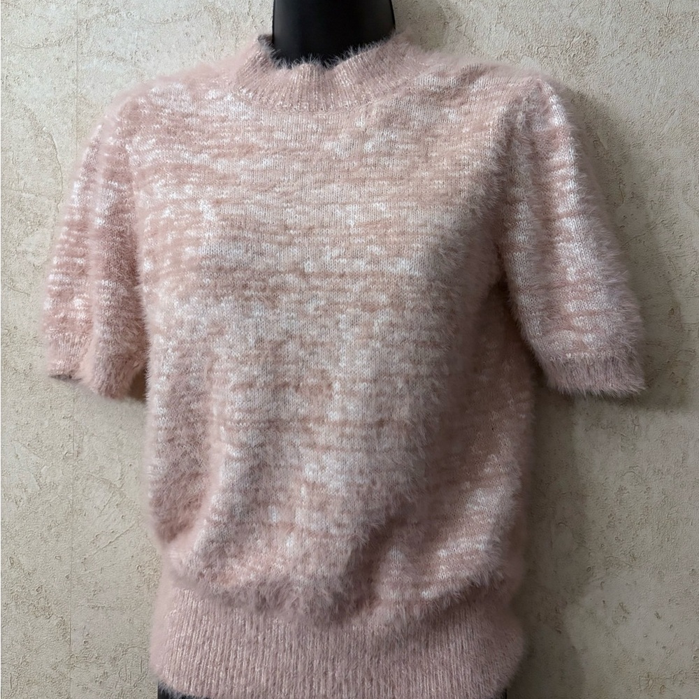 Philosophy Soft Pink Fuzzy Knit Sweater